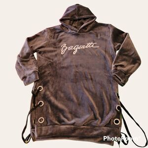 2/$20 Vintage grey winter long length hoodies sweatshirt sweater